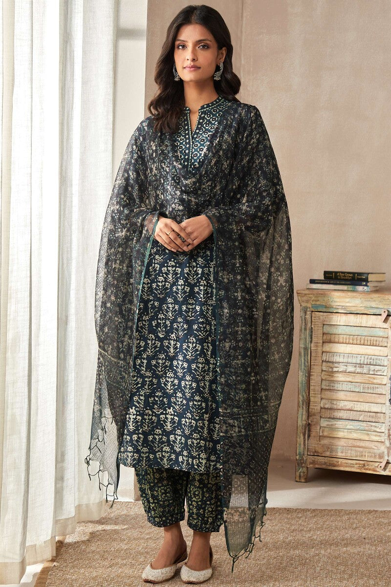 Sehra Zoya Bagru Kurta