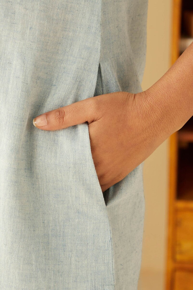 Roza Seher Blue Kurta