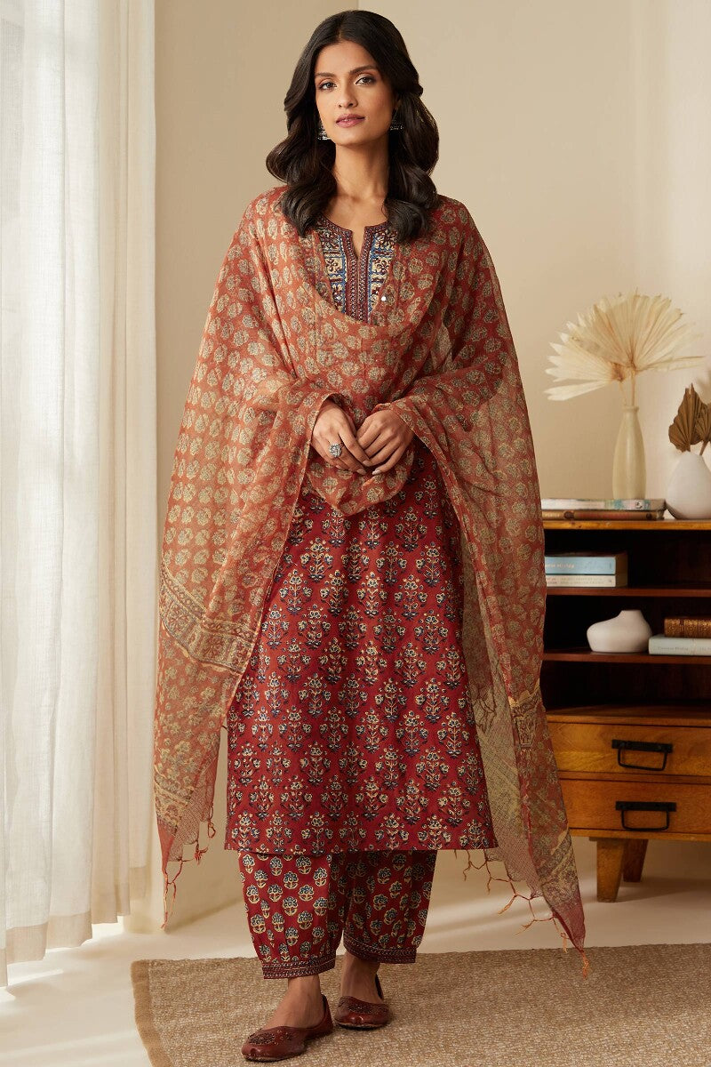 Sehra Aleena Bagru Kurta