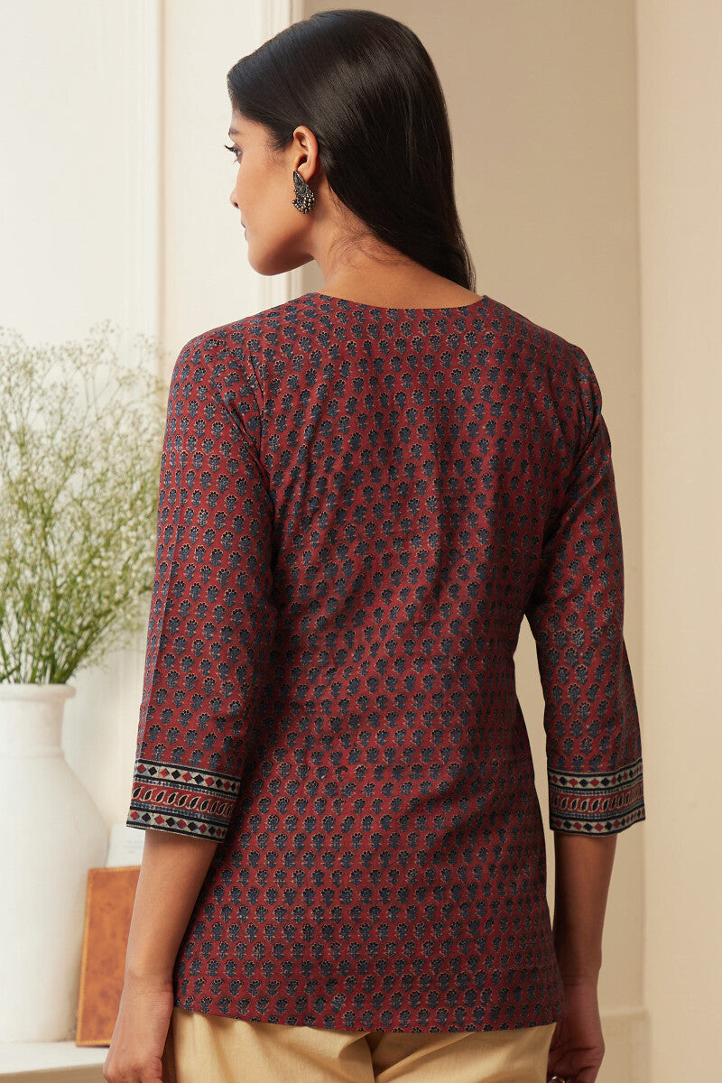 Sehra Ruhi Ajrak Top
