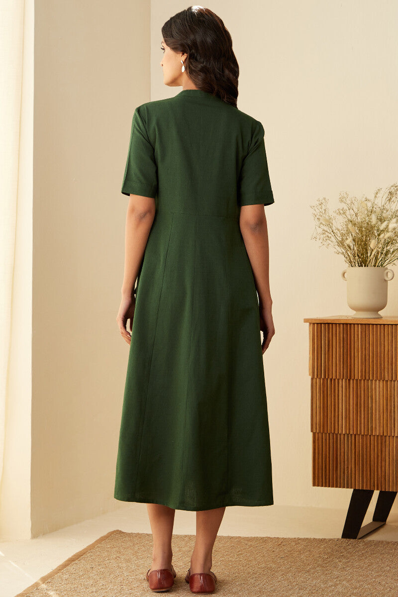 Roza Inara Green Dress
