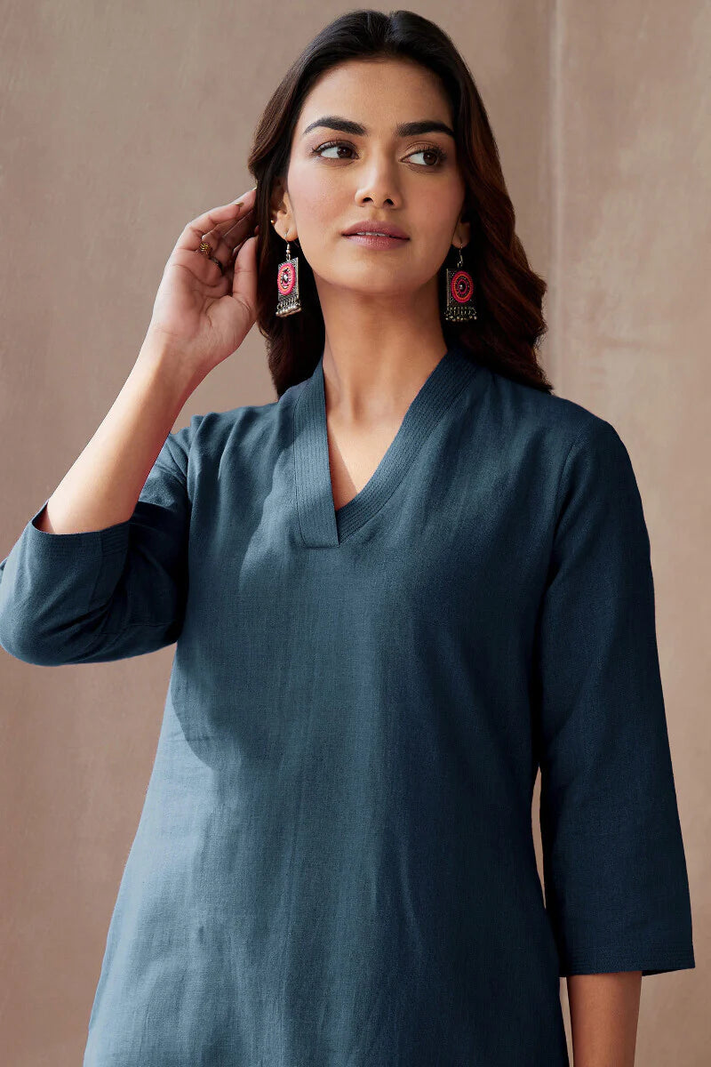Roza Seher Midnight Blue Kurta