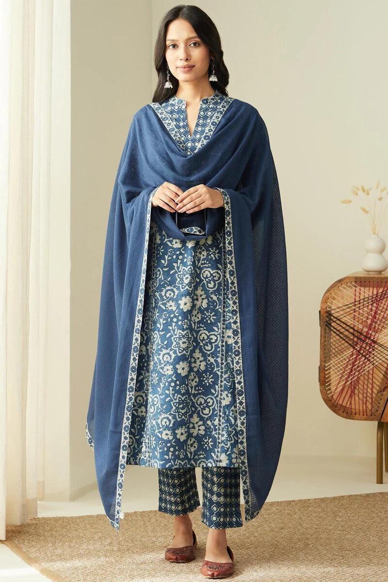 Sehra Maiwa Indigo Kurta