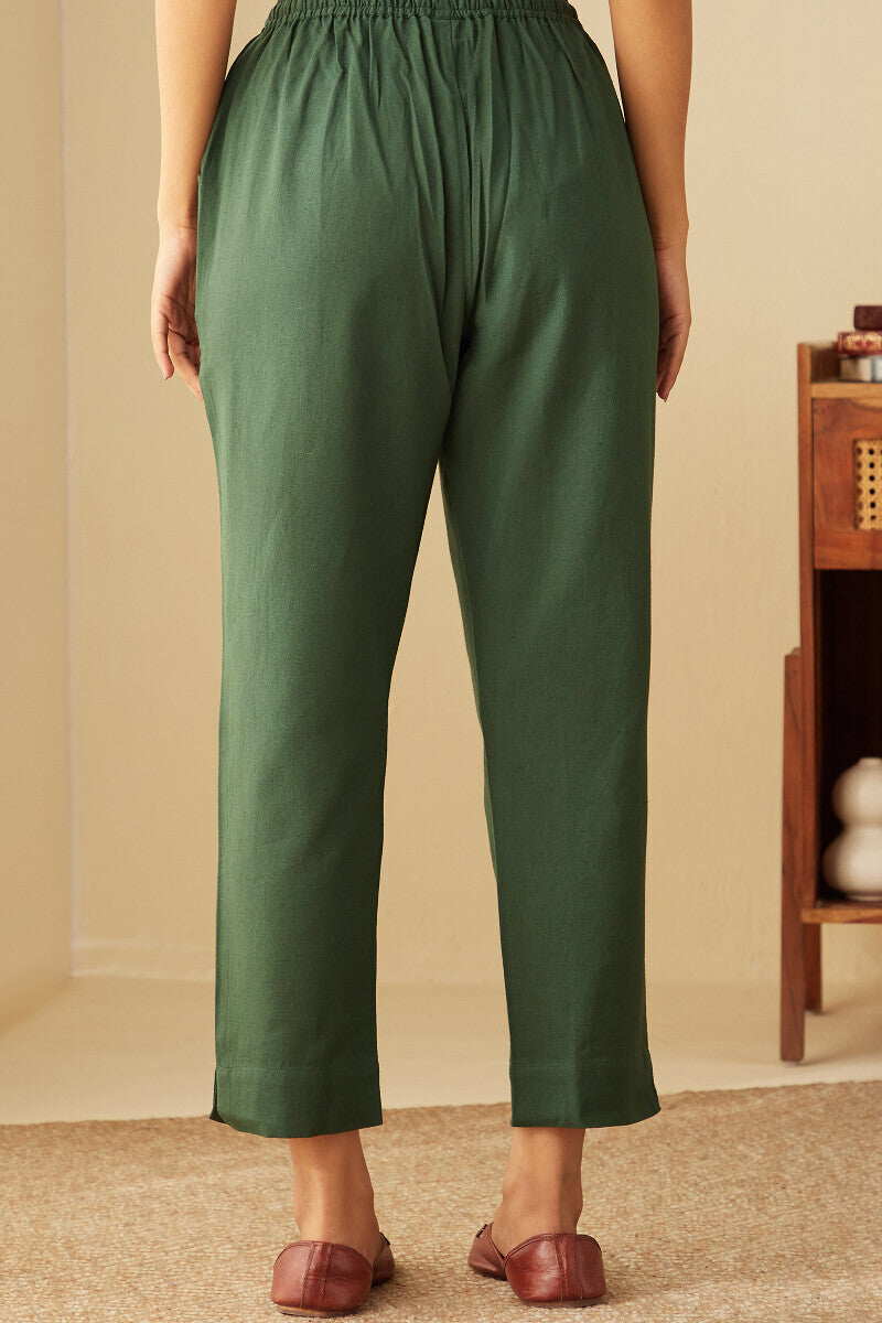 Roza Seerat Green Narrow Pants