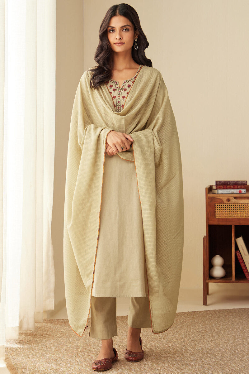 Rosheen Farah Beige Kurta
