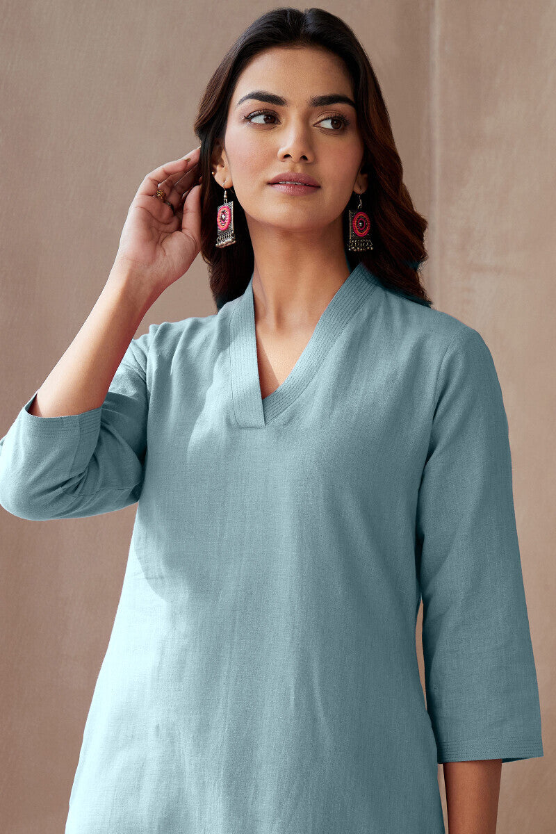 Roza Seher Sky Blue Kurta