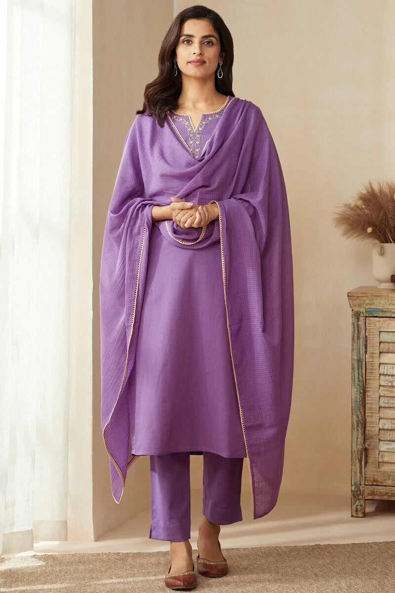 Surplus: Roza Zoya Lavender Kurta