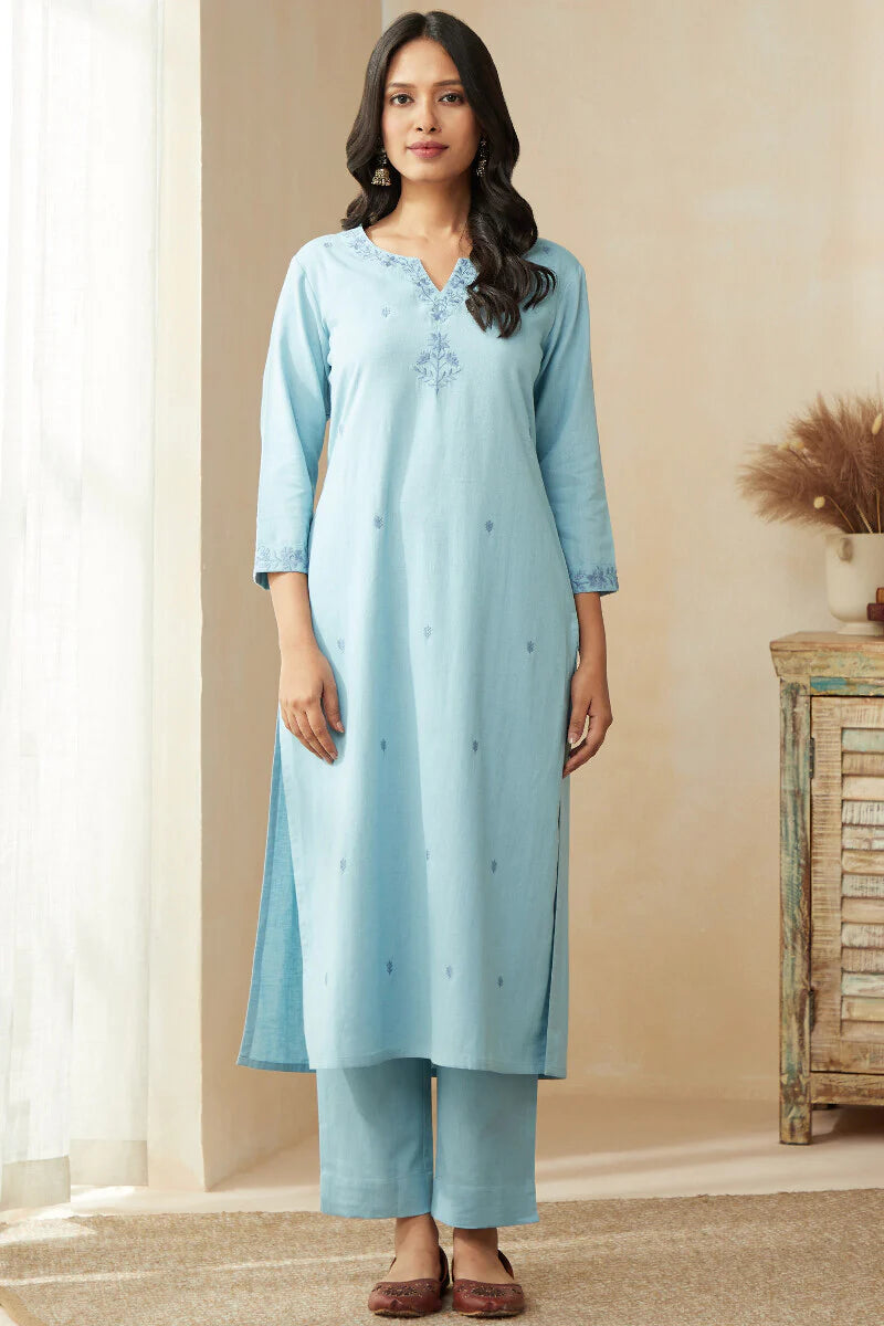 Mirza Sehreen Blue Kurta