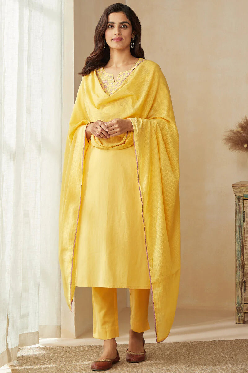 Roza Zoya Yellow Narrow Pants