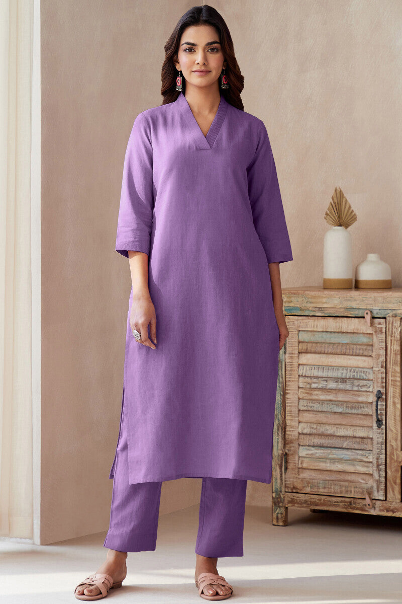 Roza Seher Violet Kurta