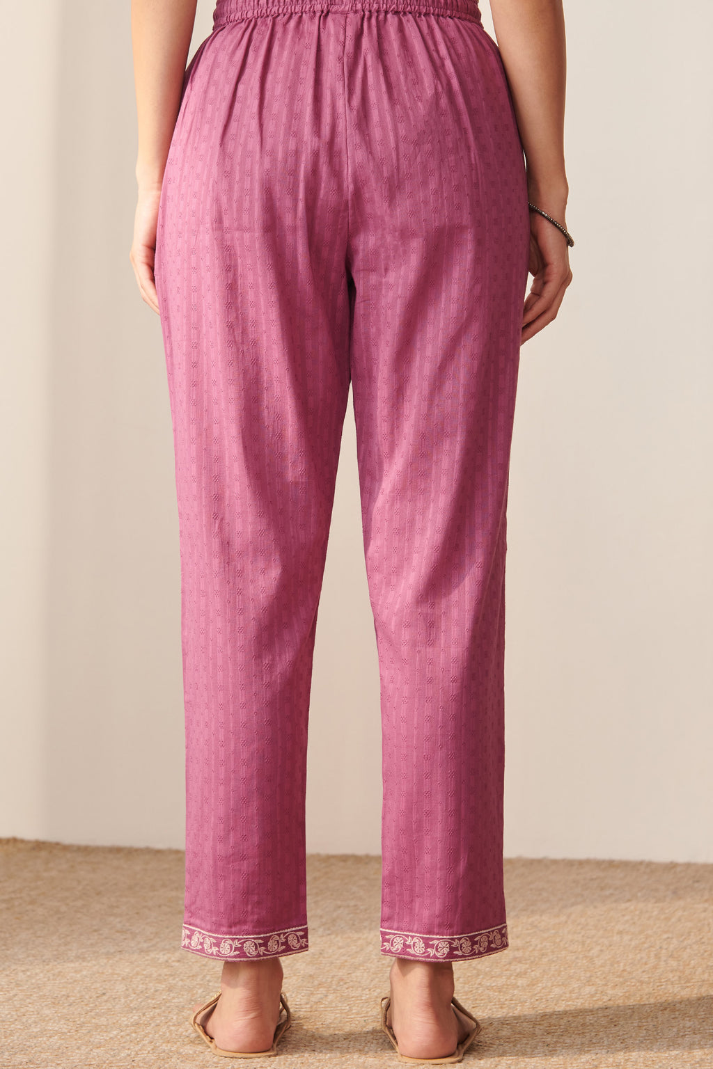 Mehraab Nisa Purple Narrow Pants