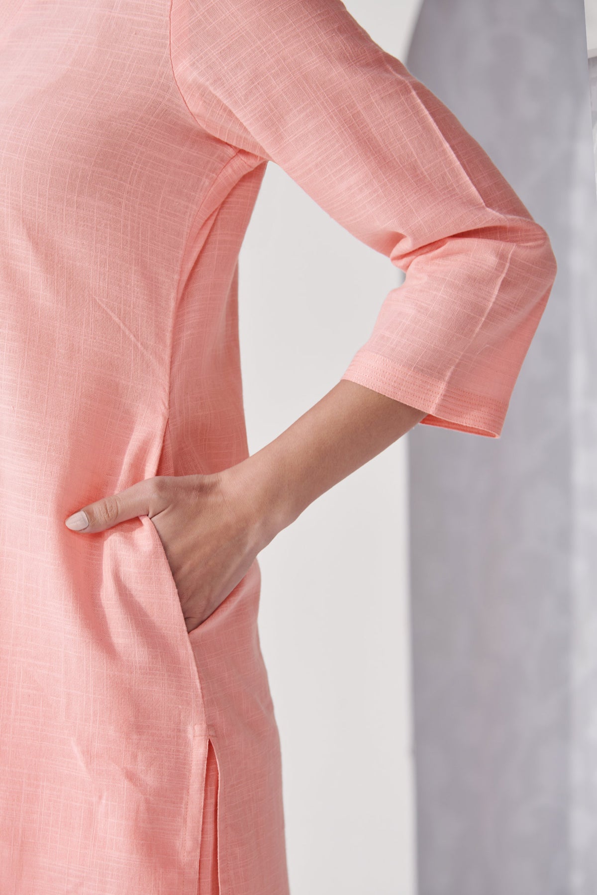 Roza Anahita Peach Kurta