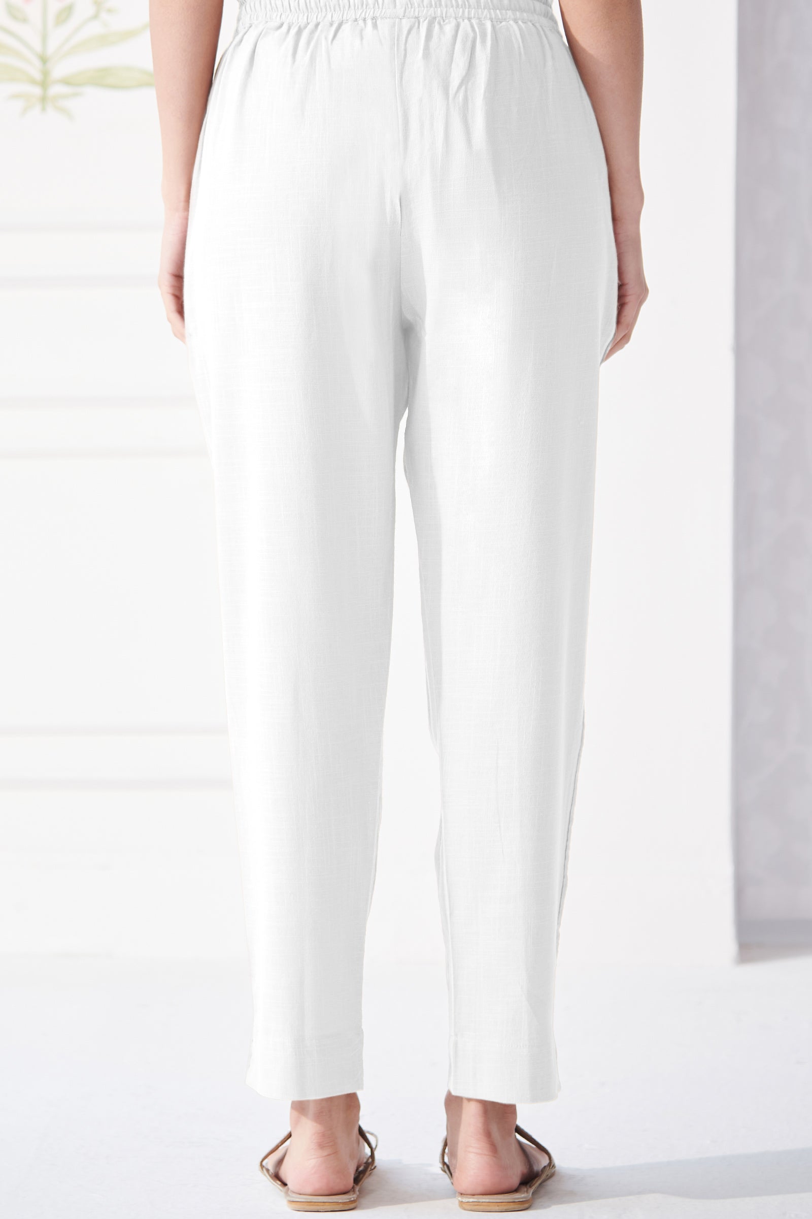 Roza Anaya White Narrow Pants