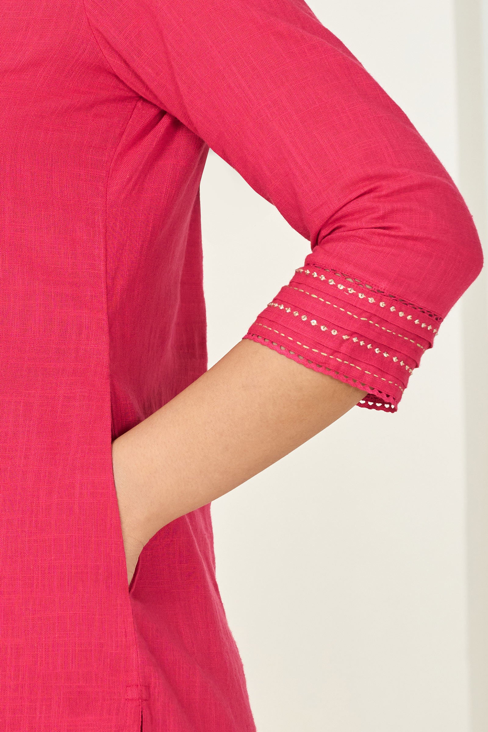 Roza Zara Fuchsia Kurta