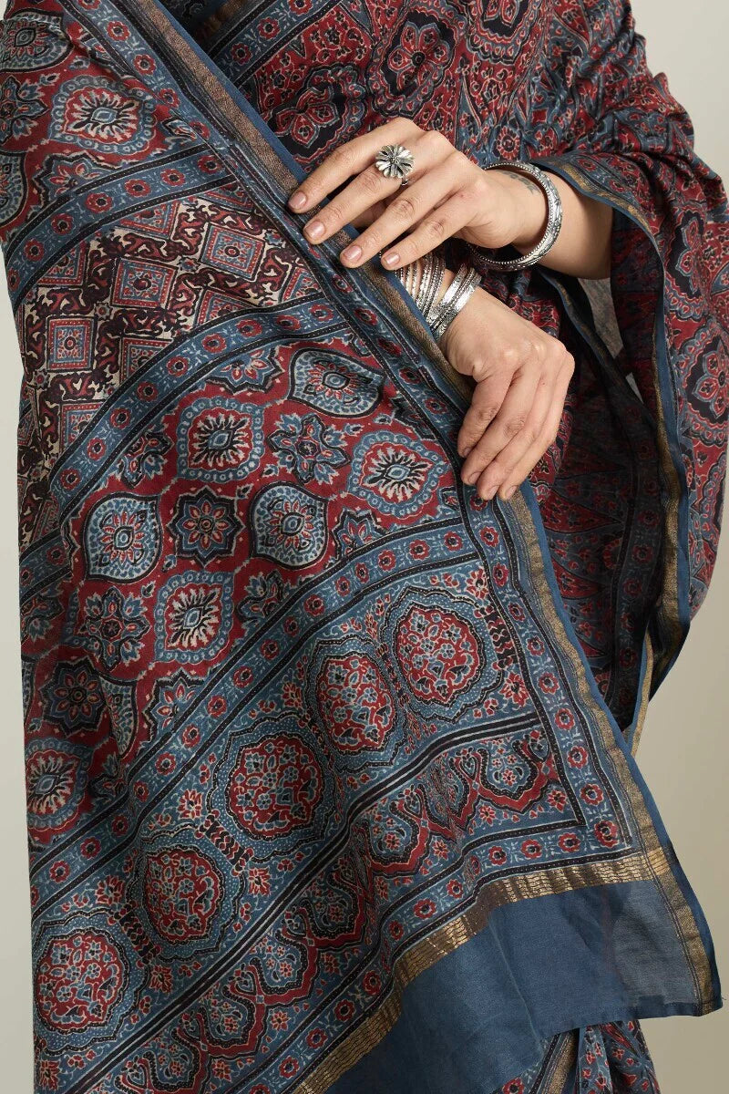 Surplus: Sehra Rumi Ajrakh Chanderi Saree