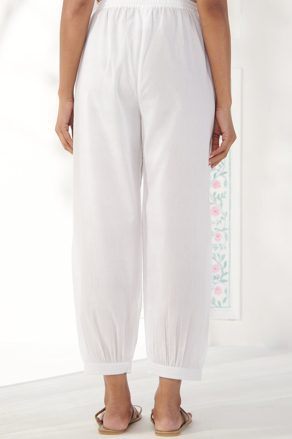 Roza White Izhaar Pants