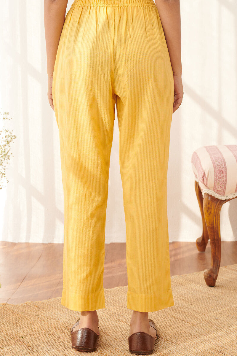 Rosheen Samaira Yellow Narrow Pants