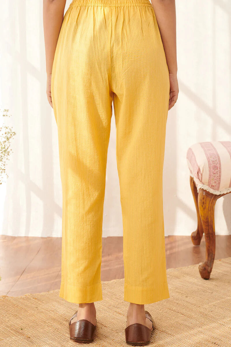 Surplus: Rosheen Samaira Yellow Narrow Pants