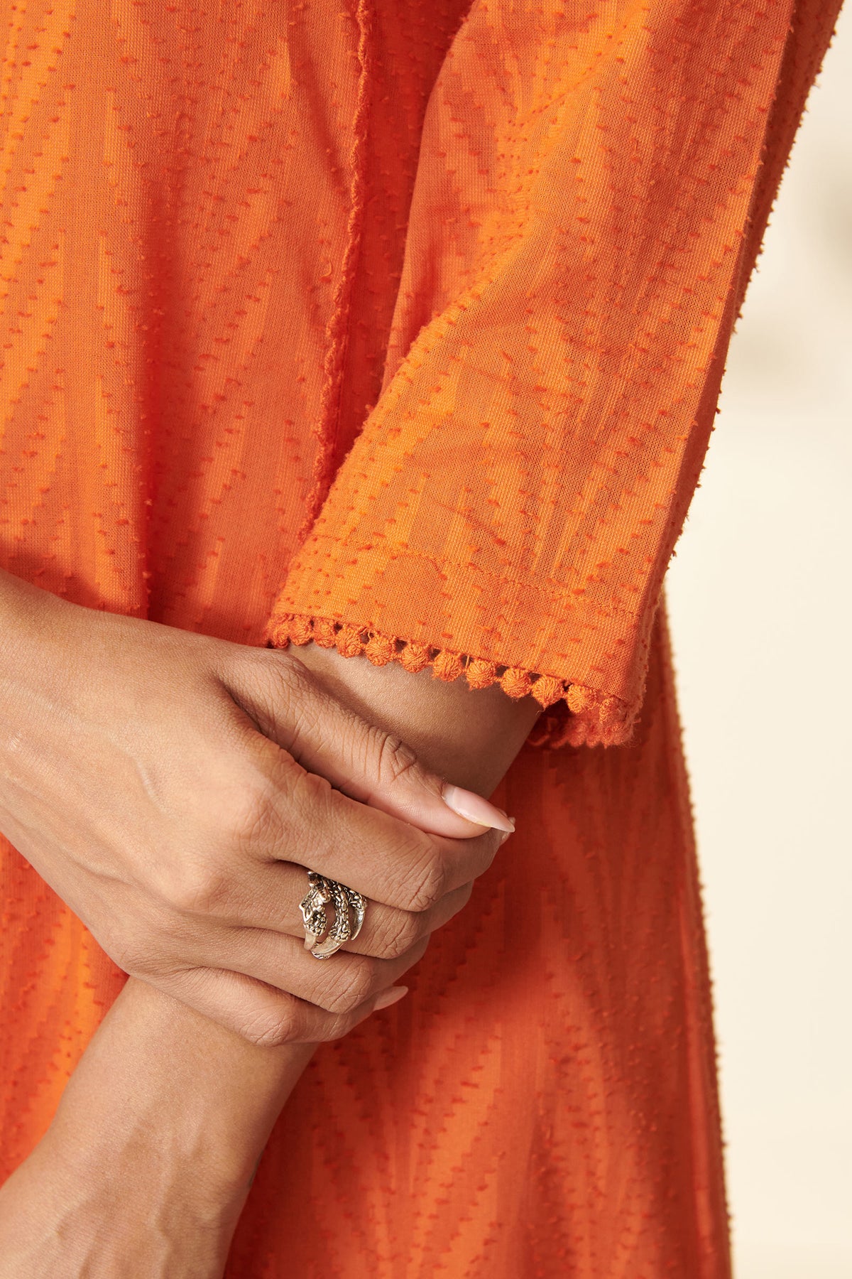 Roza Omaira Orange Kurta
