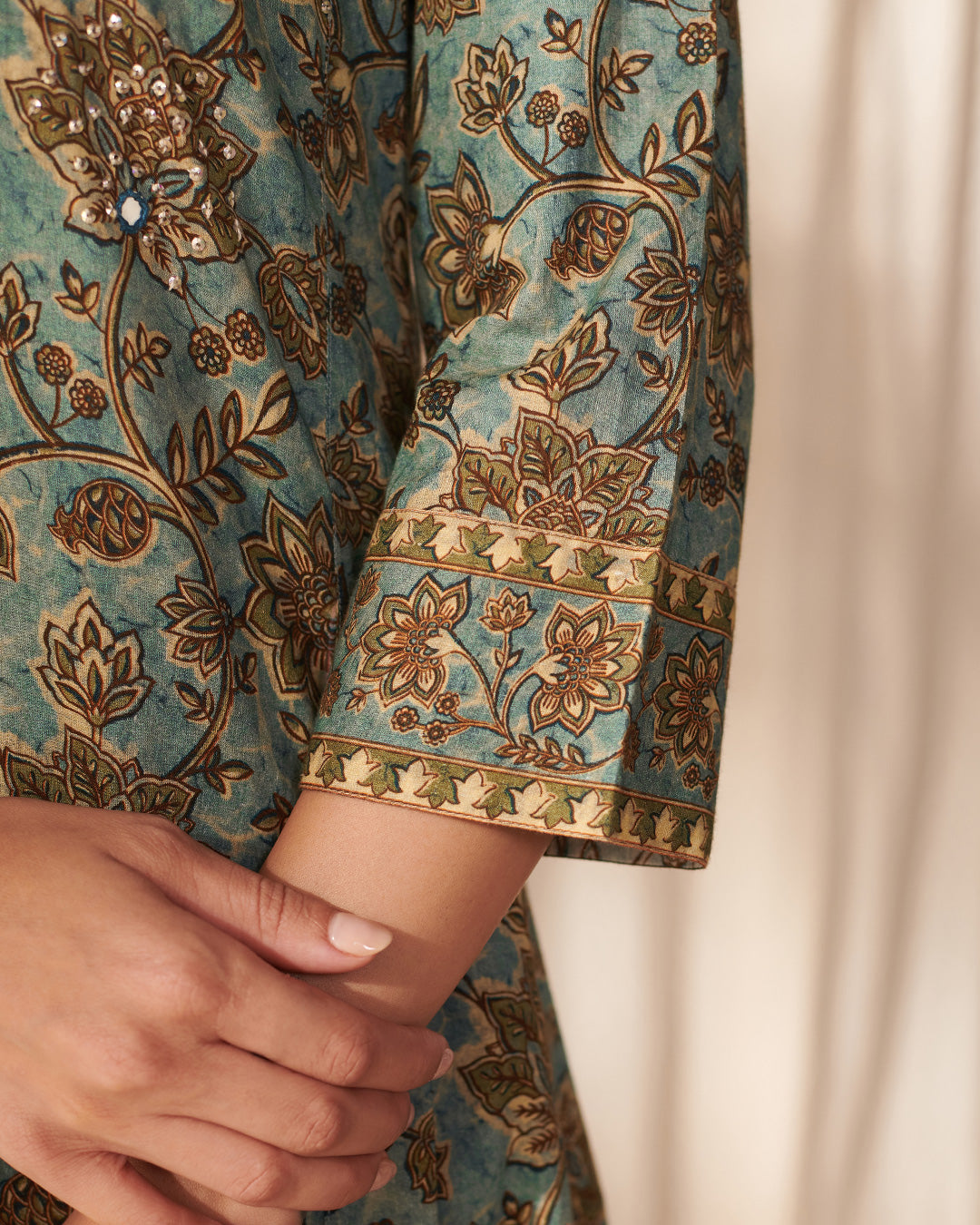 Rangrez Nasmina Blue Kurta