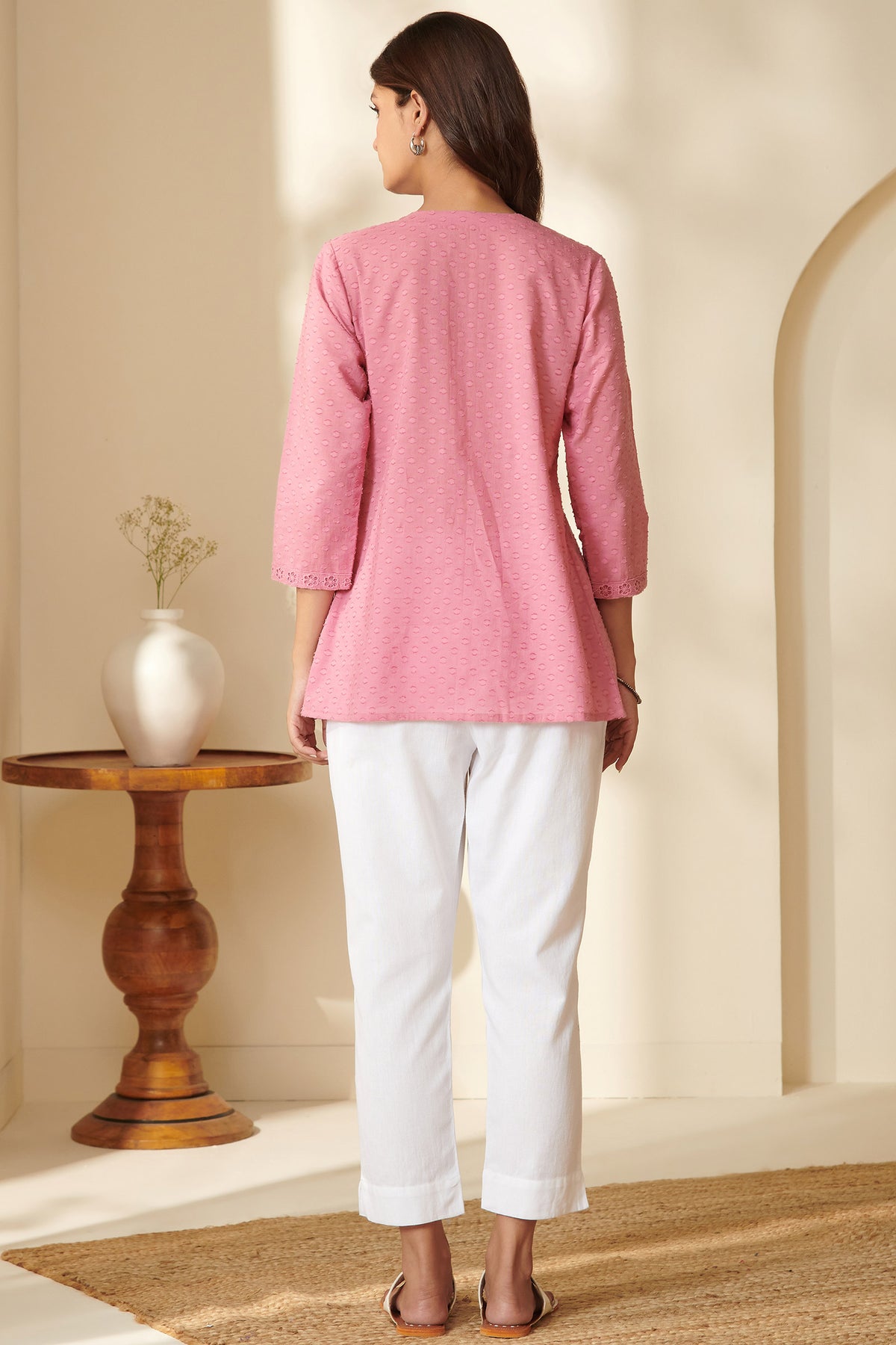 Surplus: Roza Zareen Pink Top