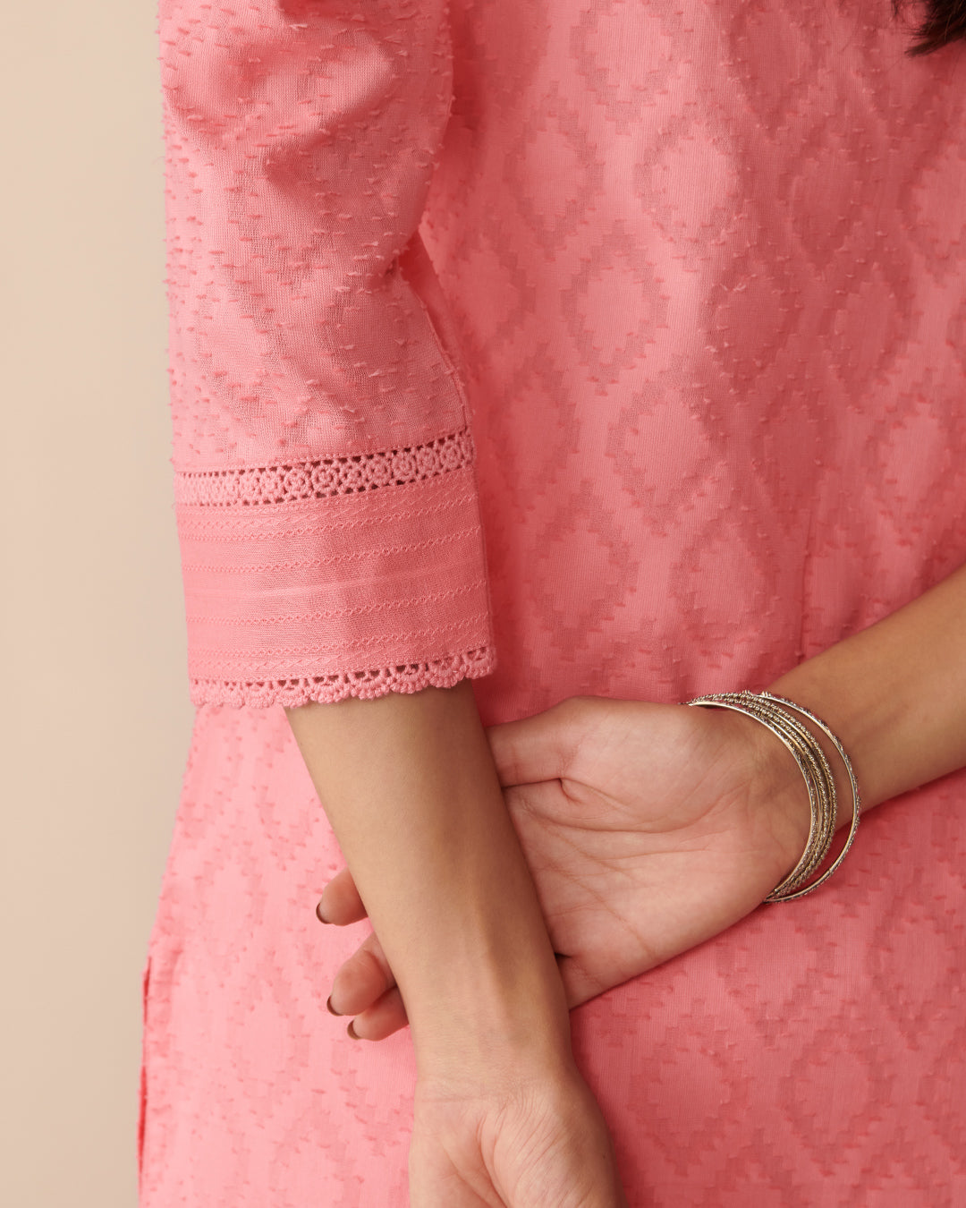 Roza Naimat Strawberry Pink Kurta