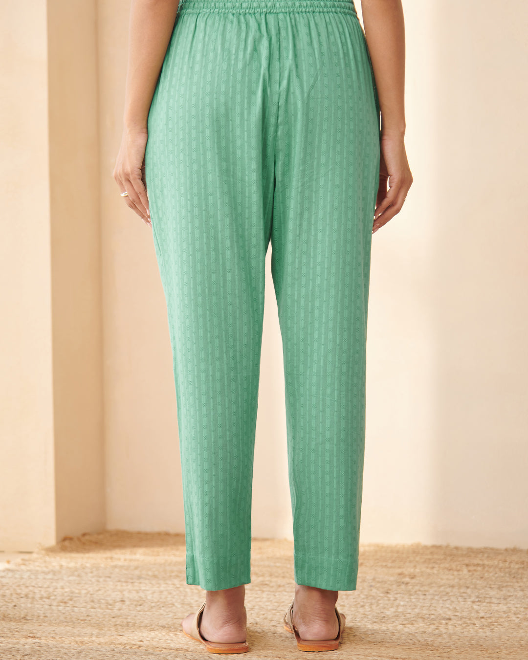 Roza Maryam Sea Green Narrow Pants