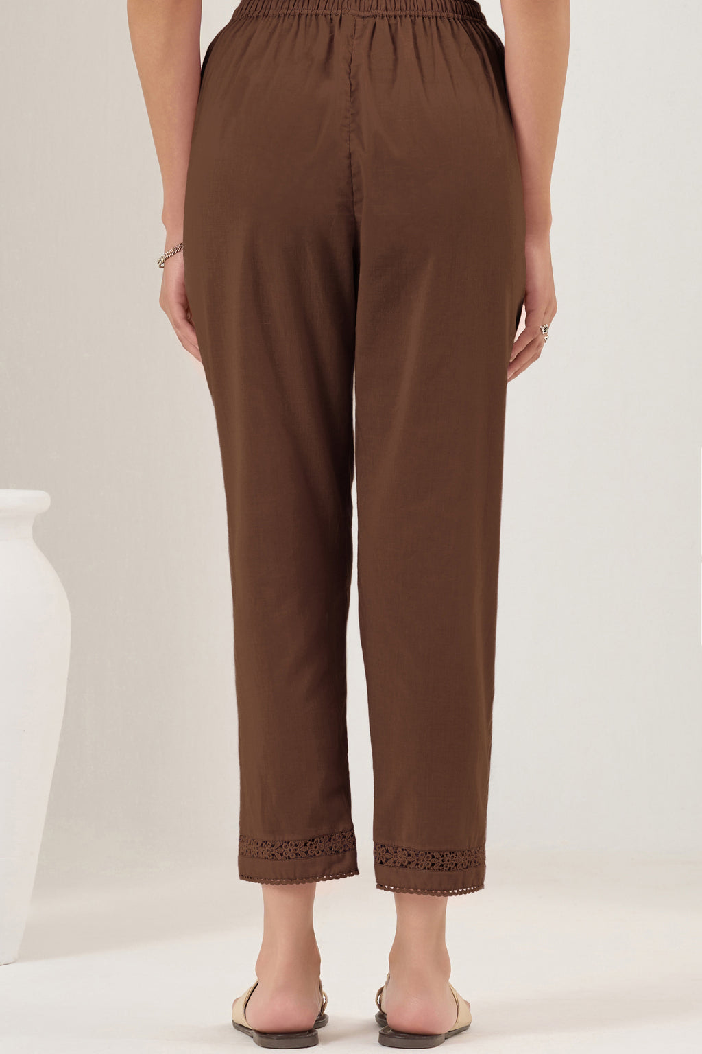 Surplus: Roza Seher Brown Narrow Pants
