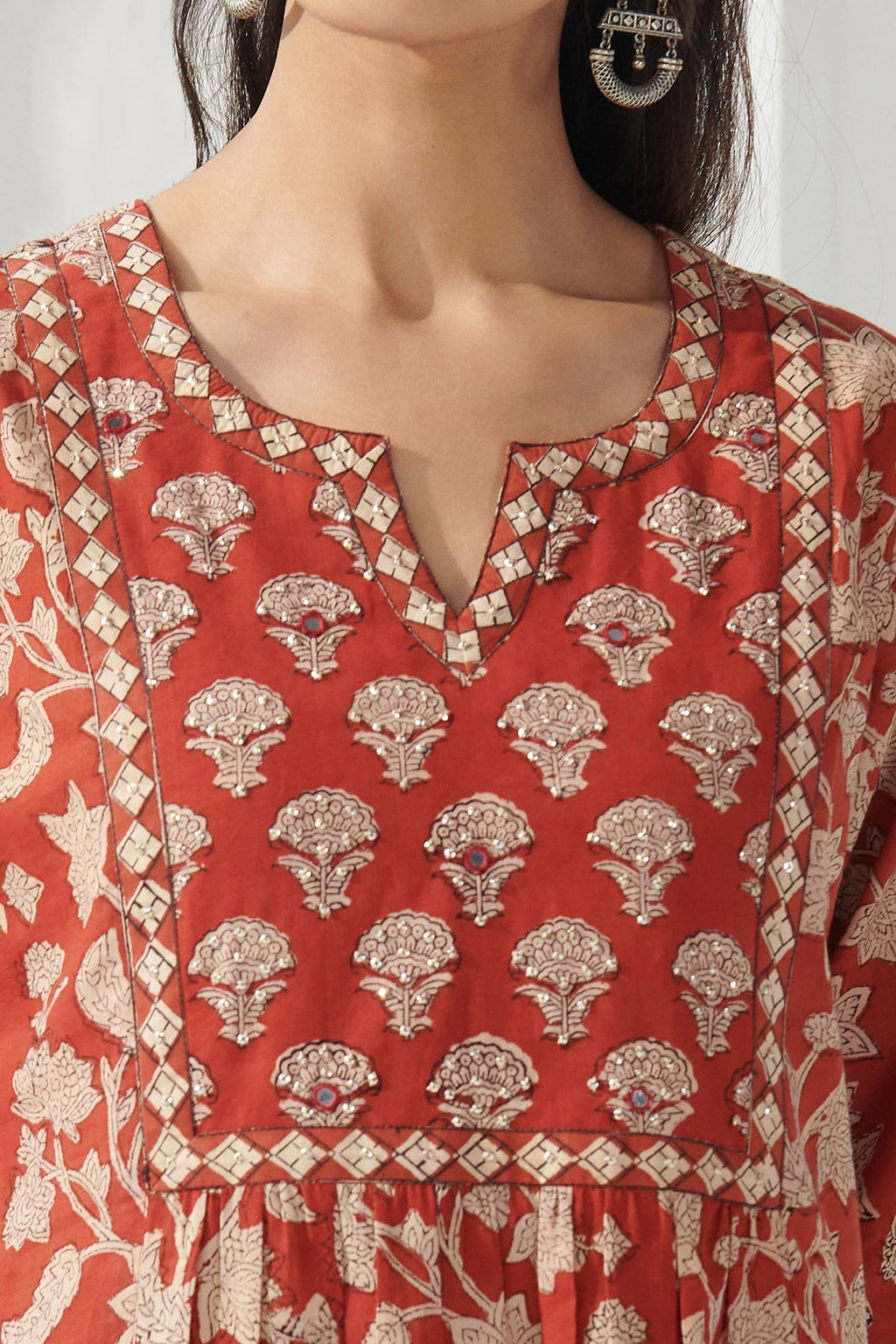 Sehra Sara Bagru Kurta