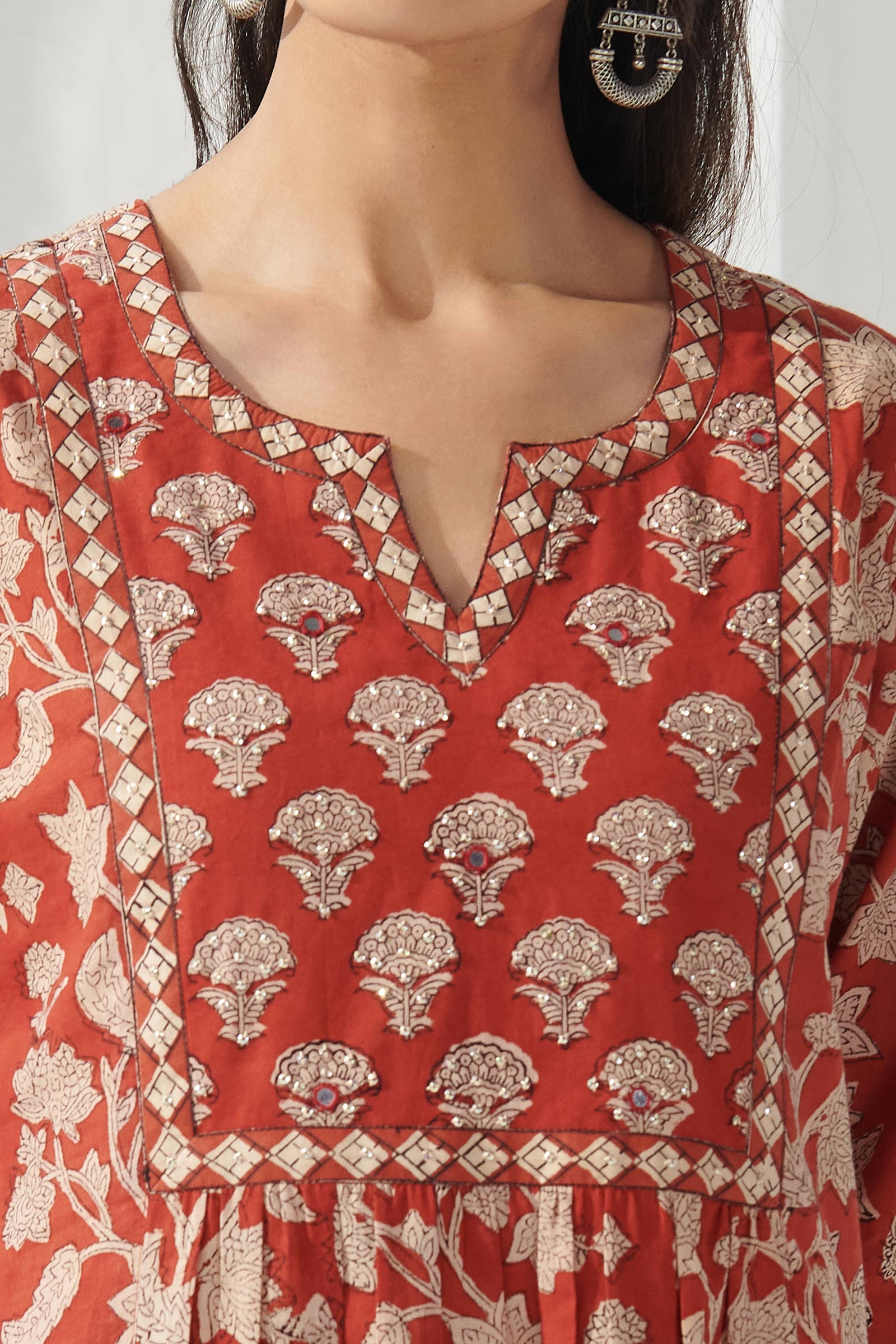 Sehra Sara Bagru Kurta