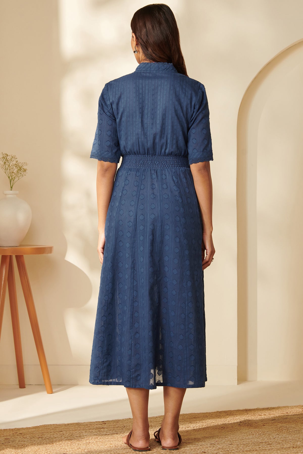 Roza Ayesha Royal Blue Dress