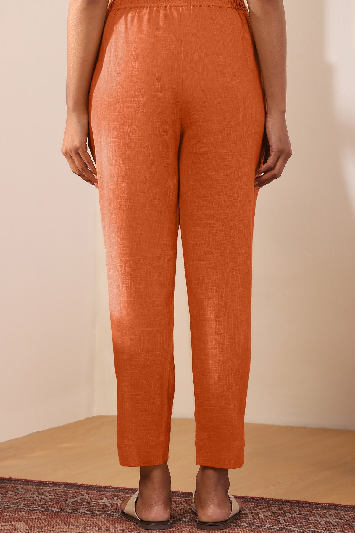 Roza Alizah Orange Narrow Pants