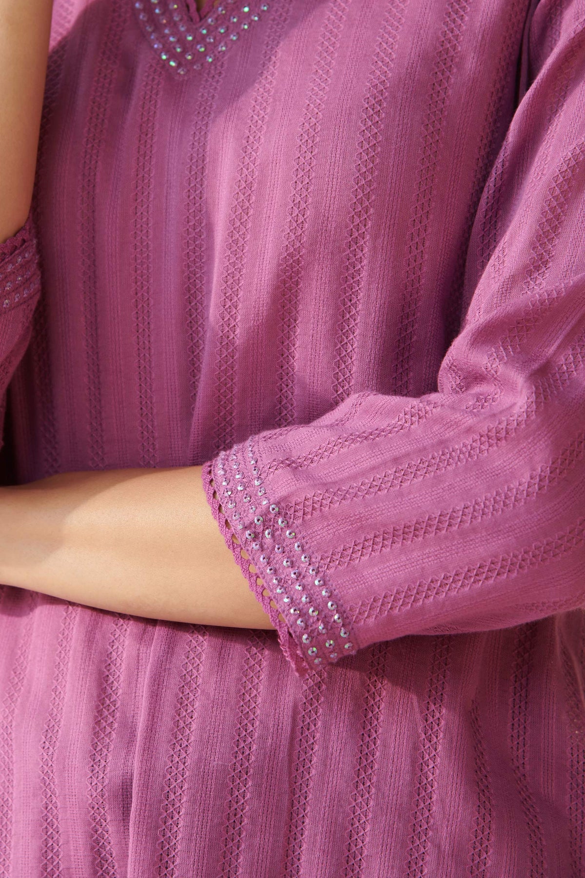 Roza Nizam Purple Kurta