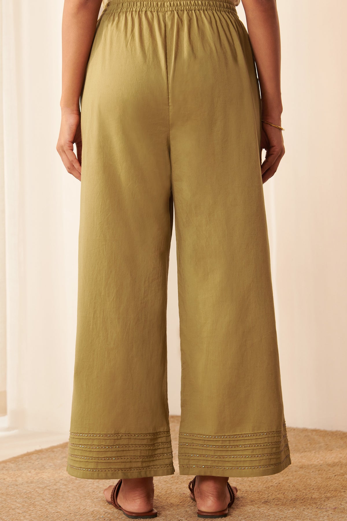 Roza Ruhani Olive Green Farsi