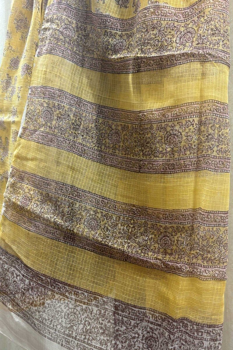 Off-White Sanganeri Saree