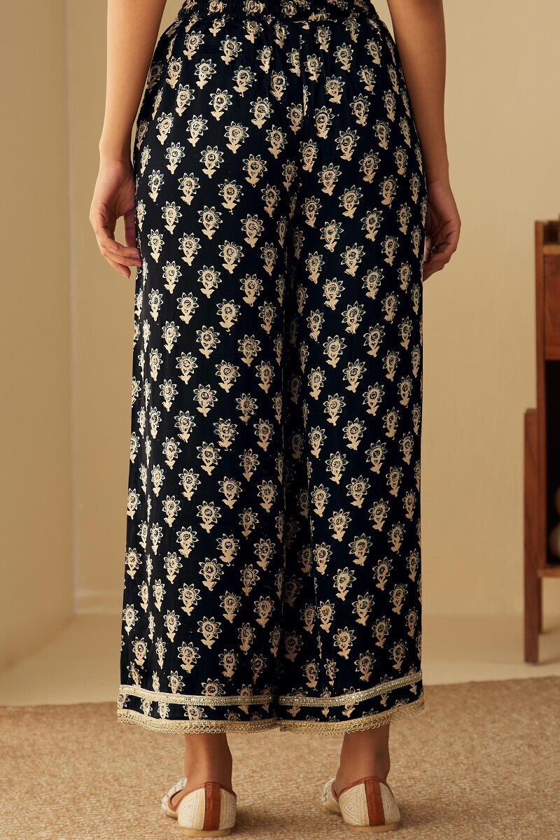 Mehrunissa Seher Black Palazzo