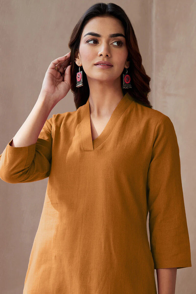 Roza Zoya Rust Kurta
