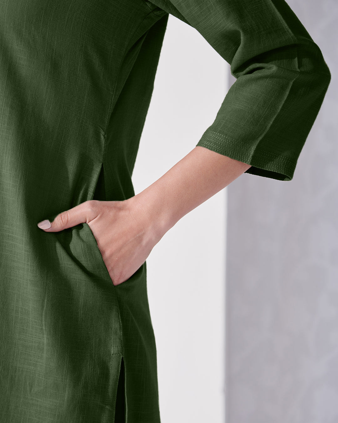 Roza Tara Forest Green Kurta