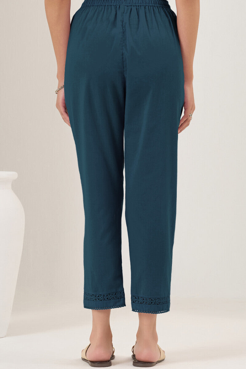 Roza Seher Cobalt Blue Narrow Pants