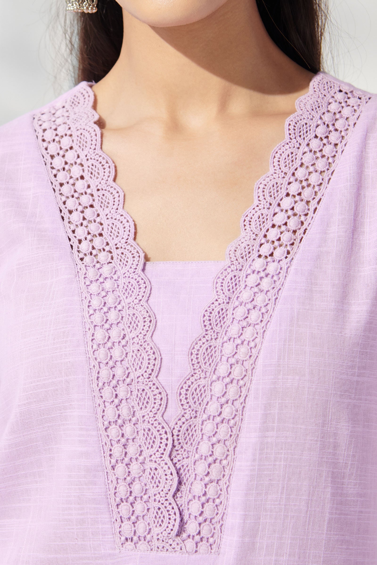 Roza Sehreen Lilac Kurta