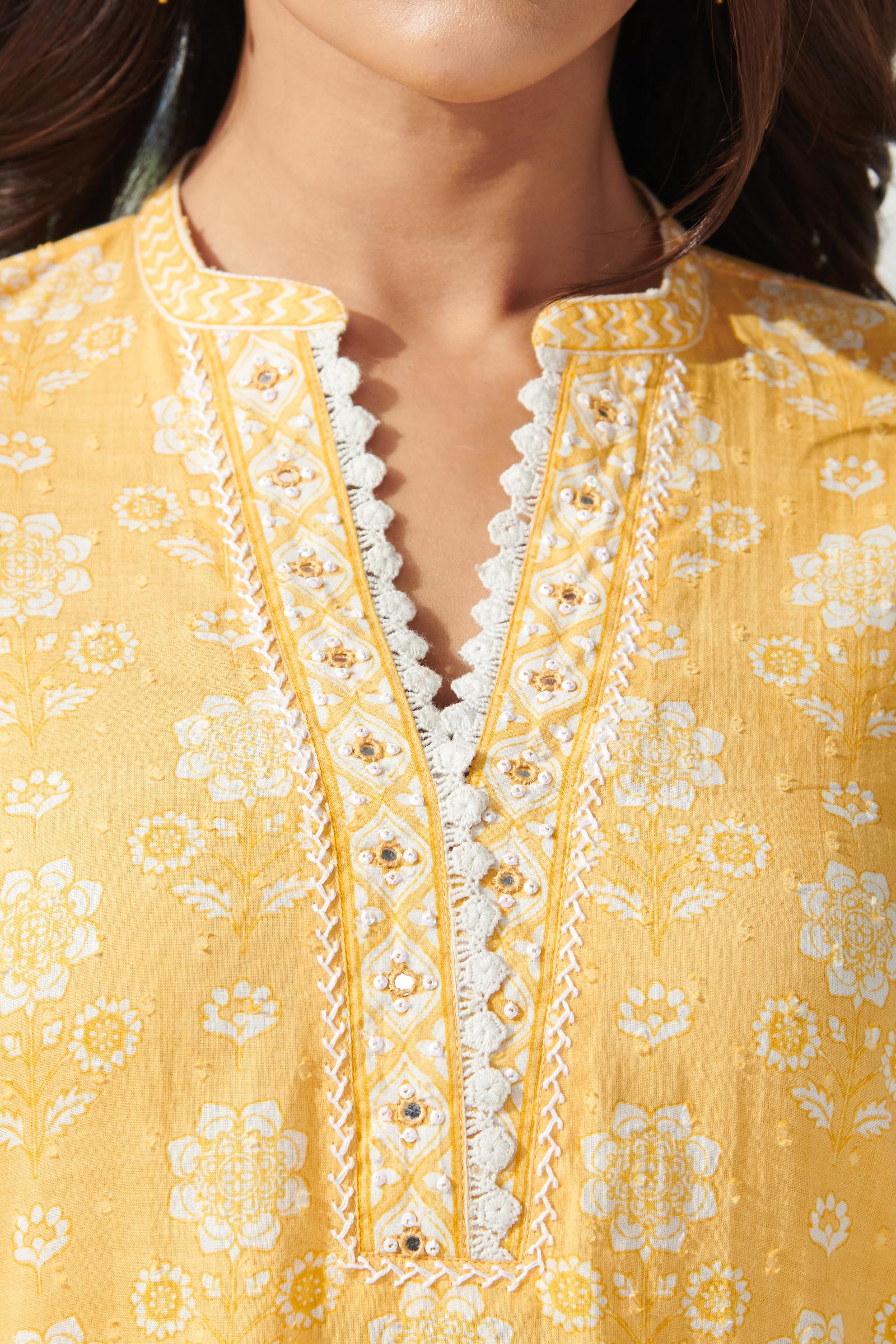 Gulbahar Pariza Sanganeri Kurta