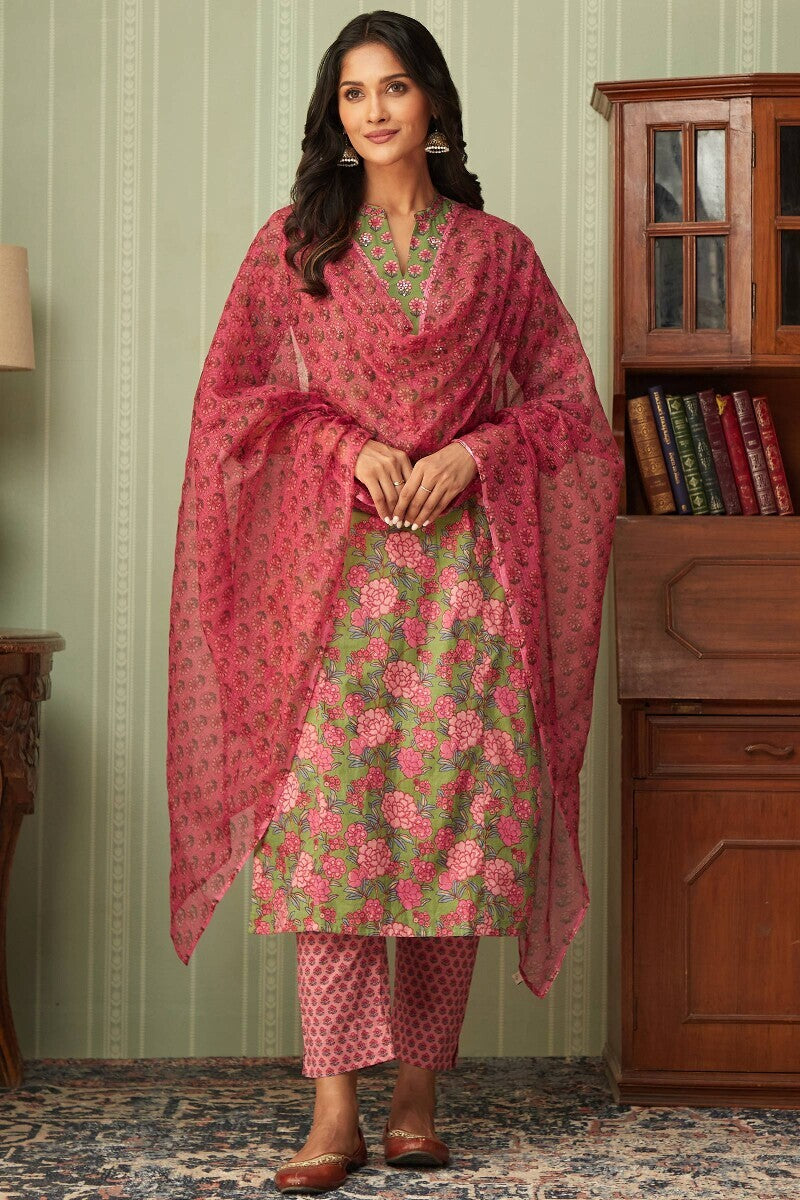 Rosheen Heer Sanganeri Kurta