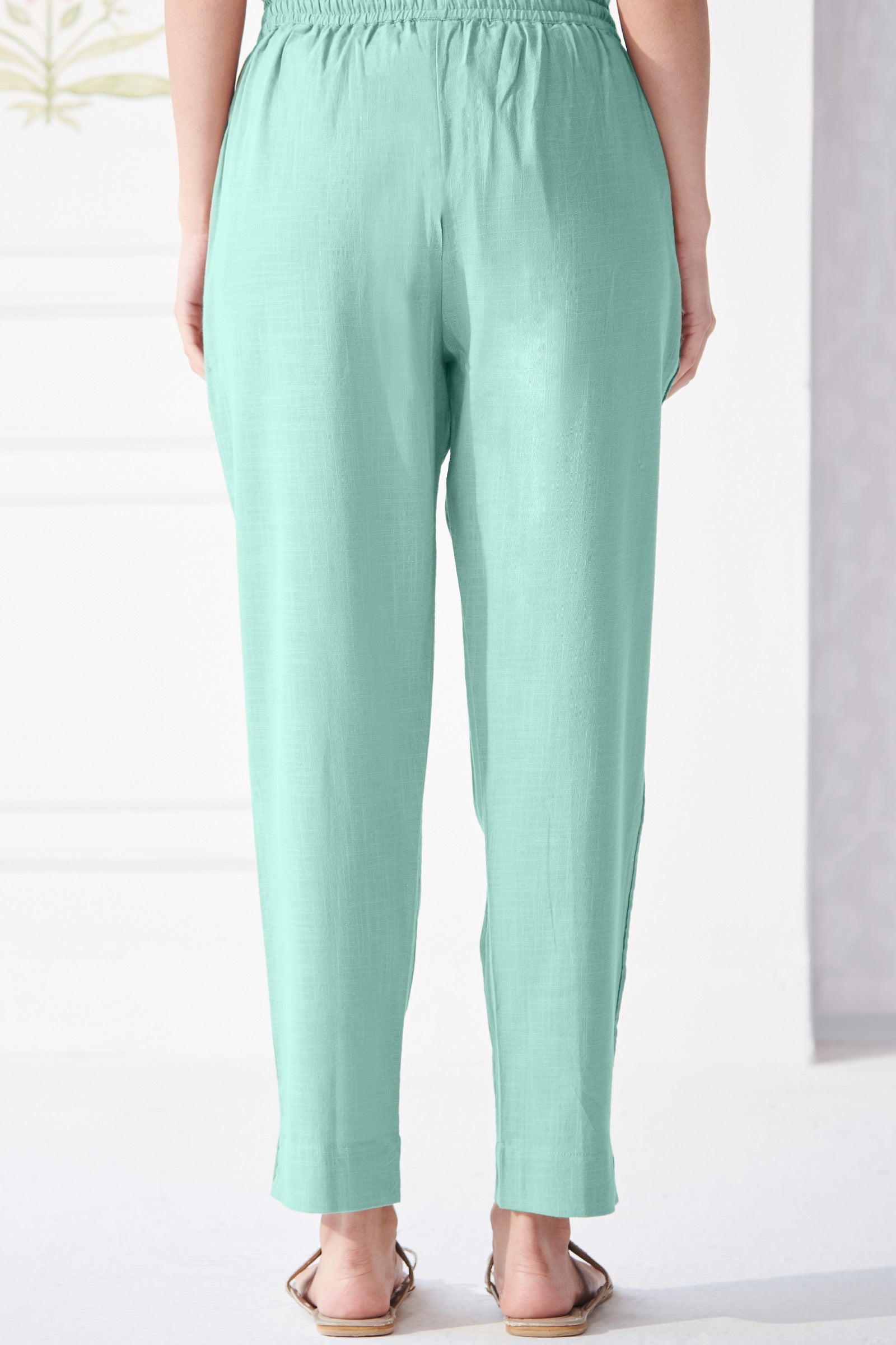 Surplus: Roza Afreena Turquoise Narrow Pants