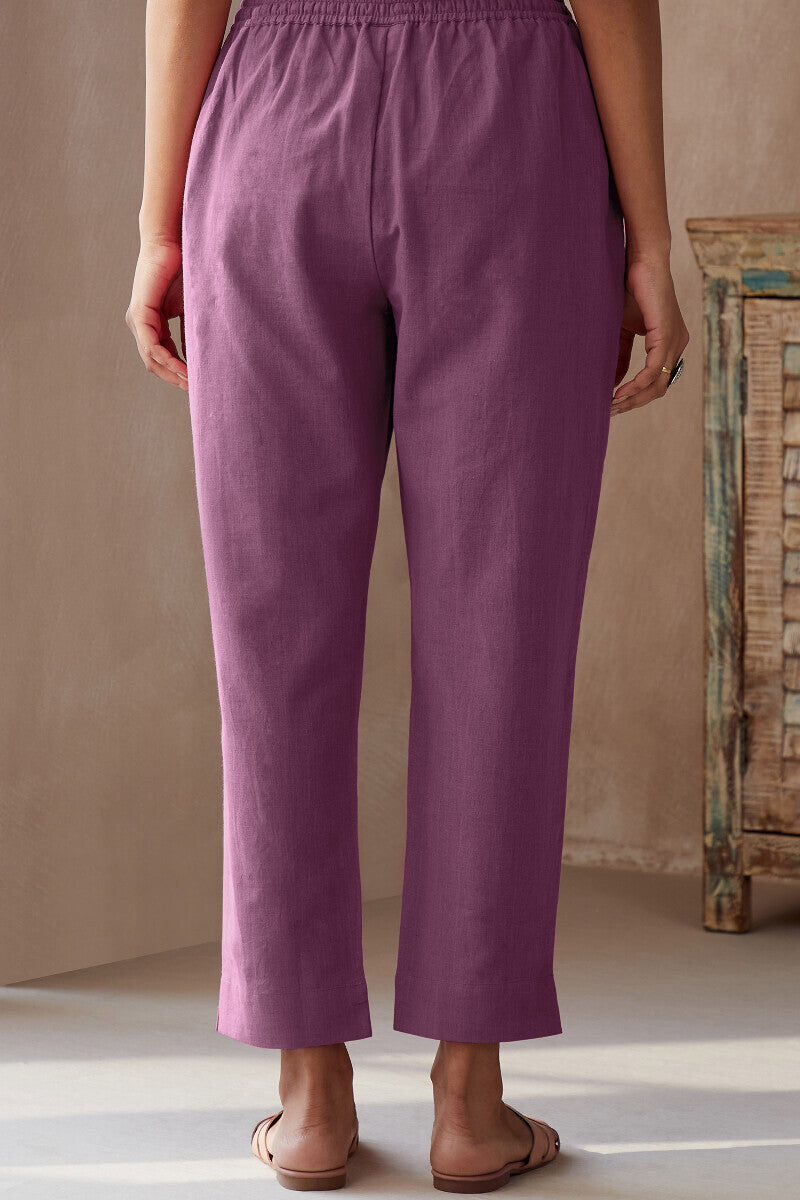 Roza Seher Orchid Purple Narrow Pants