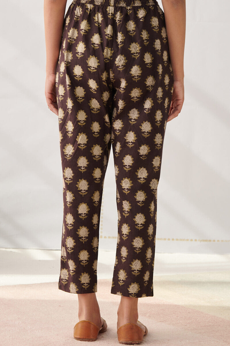 Sehra Mahi Brown Narrow Pants