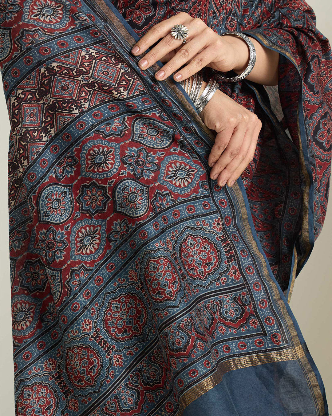Surplus: Sehra Rumi Ajrakh Chanderi Saree