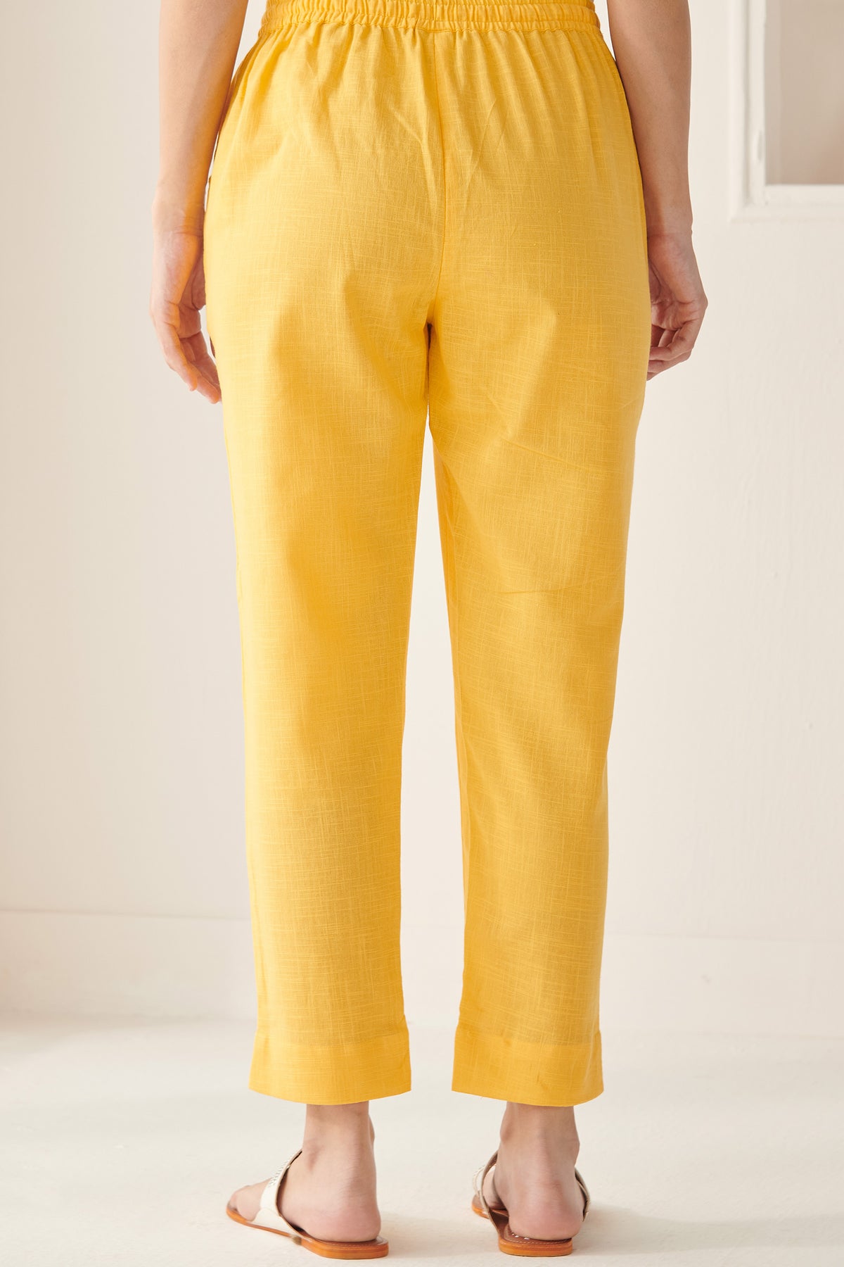 Roza Nadira Yellow Narrow Pants