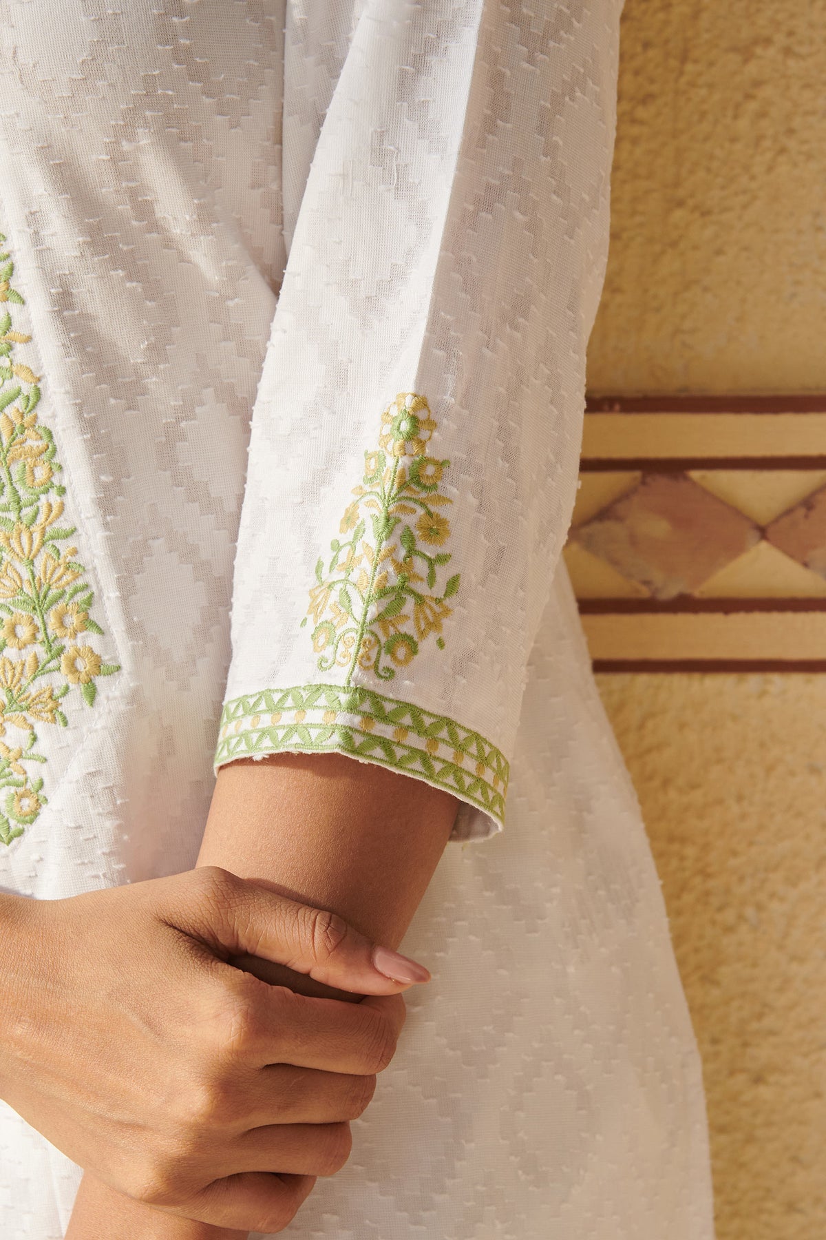 Mehraab Fahima White Kurta