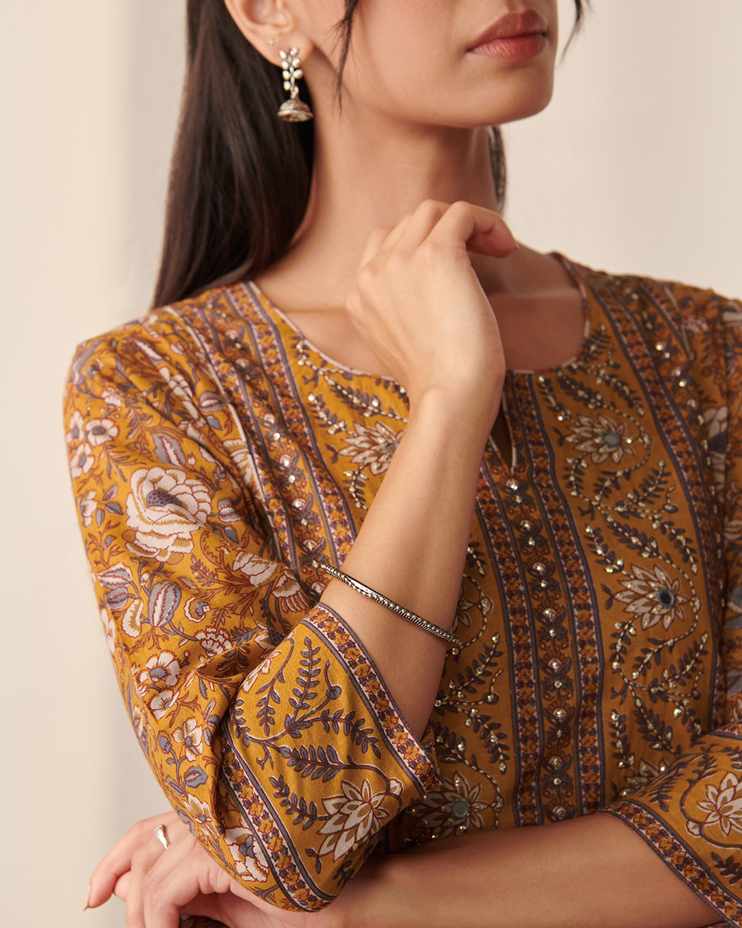 Gauhar Shireen Sanganeri Kurta