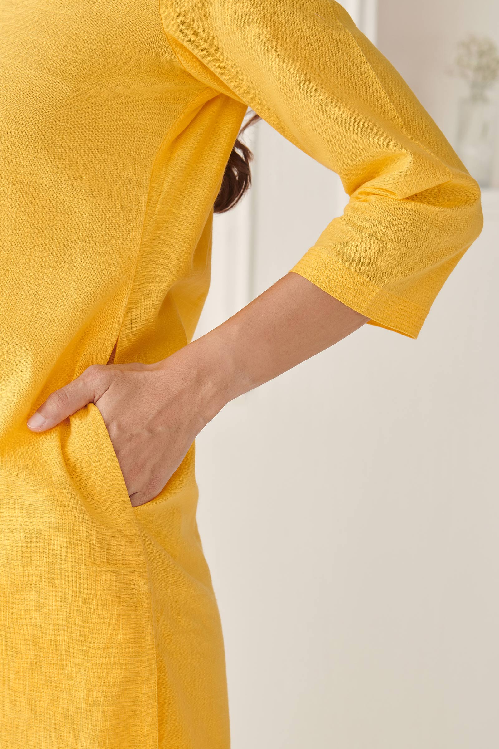 Surplus: Roza Nadira Yellow Kurta